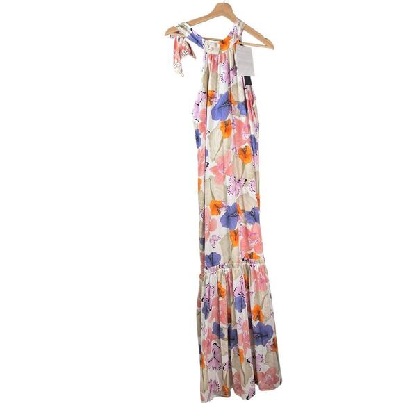 New Women’s Sensi Studio Halter Neck Maxi Dress Size L - Picture 2 of 8